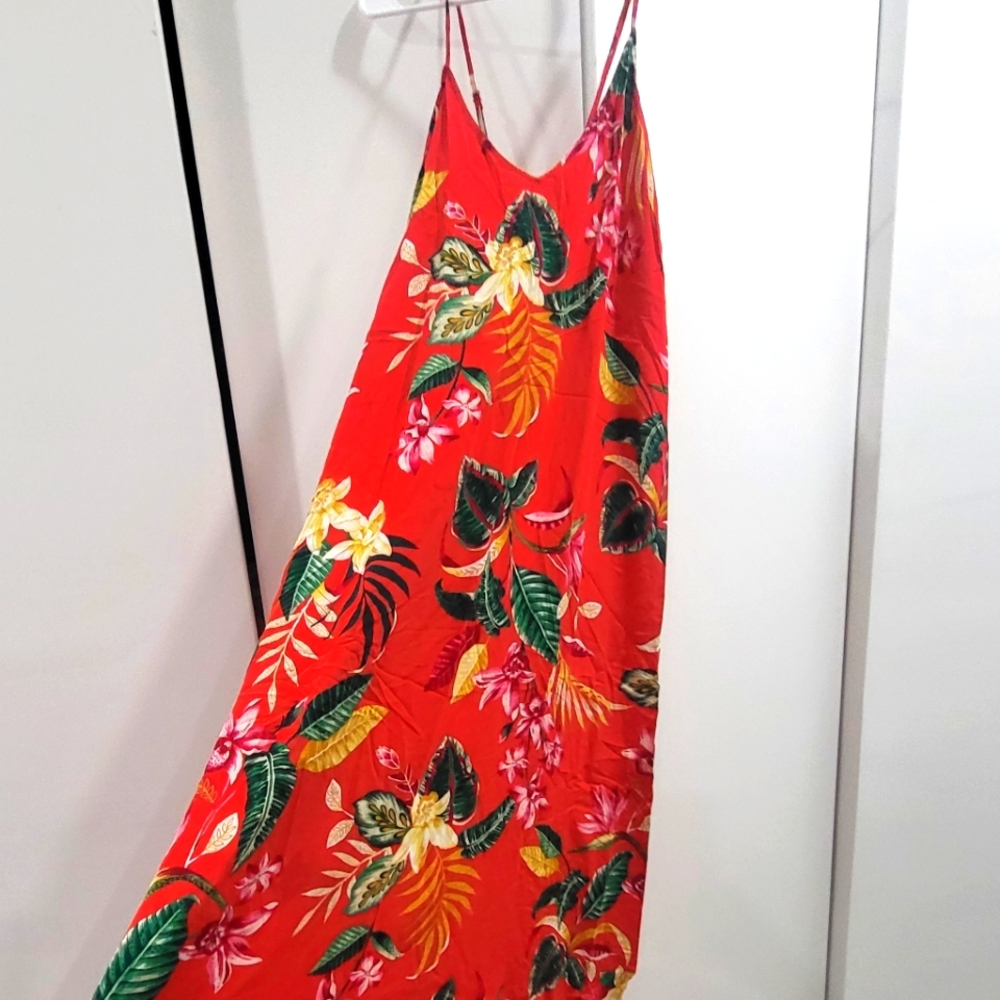 Woman red  dress